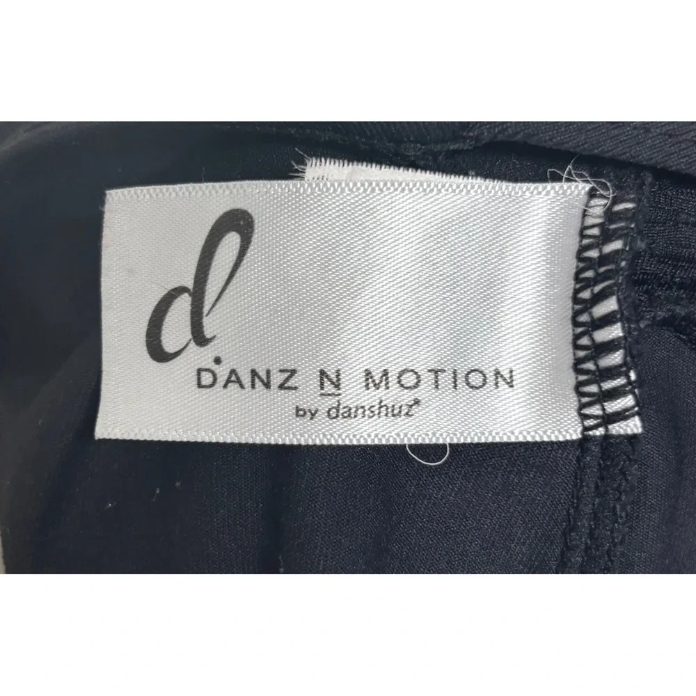 Danz N Motion Dance Leotard Kids 8-10 Black Excellent Mesh Cutout Dancewear